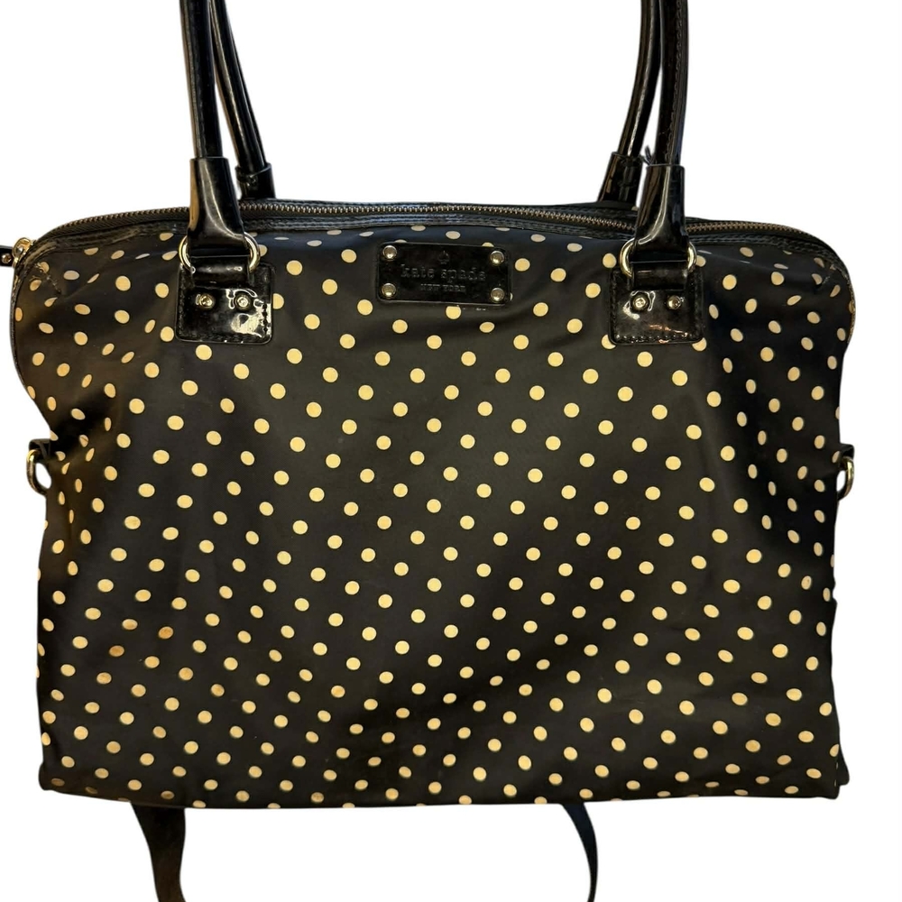 Kate Spade Black and Cream Polka Dot Women's Bag